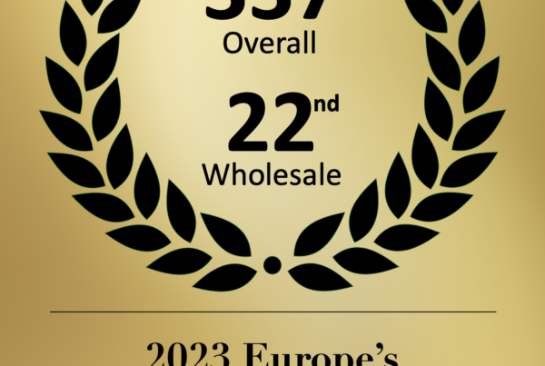 337th Overall, 22nd Wholesale, 2023 Europe's Fastest Growing Company